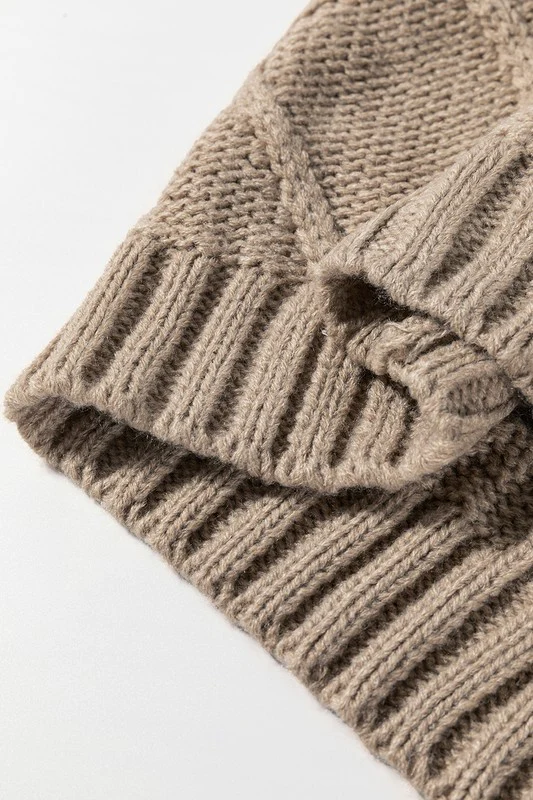 Cable Knit Satin Bowknot SPRING Sweater - Image 19