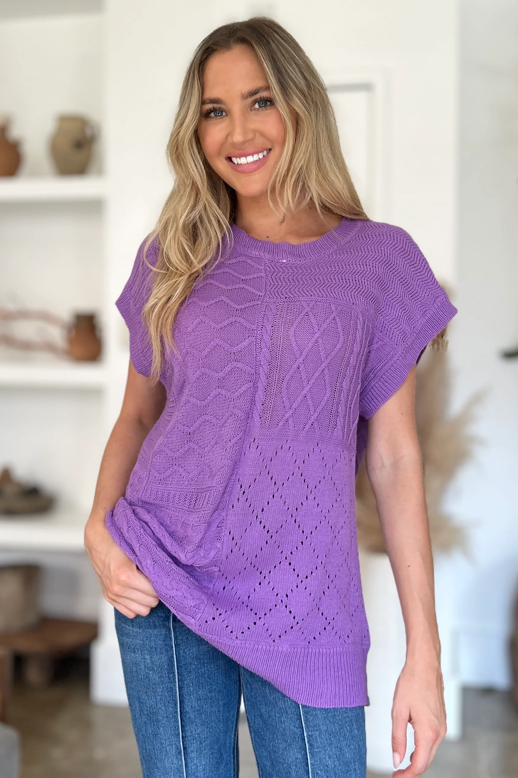 Bright & Bold Cable Knit Sweater(Multiple Colors) - Image 3