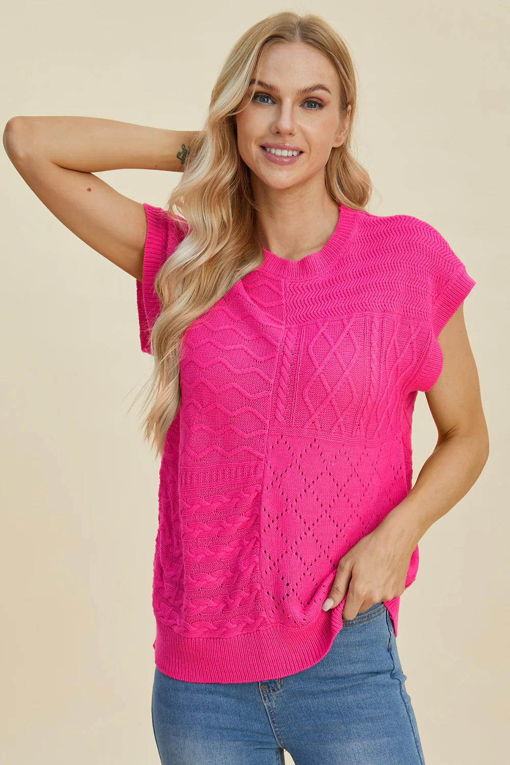 Bright & Bold Cable Knit Sweater(Multiple Colors) - Image 6