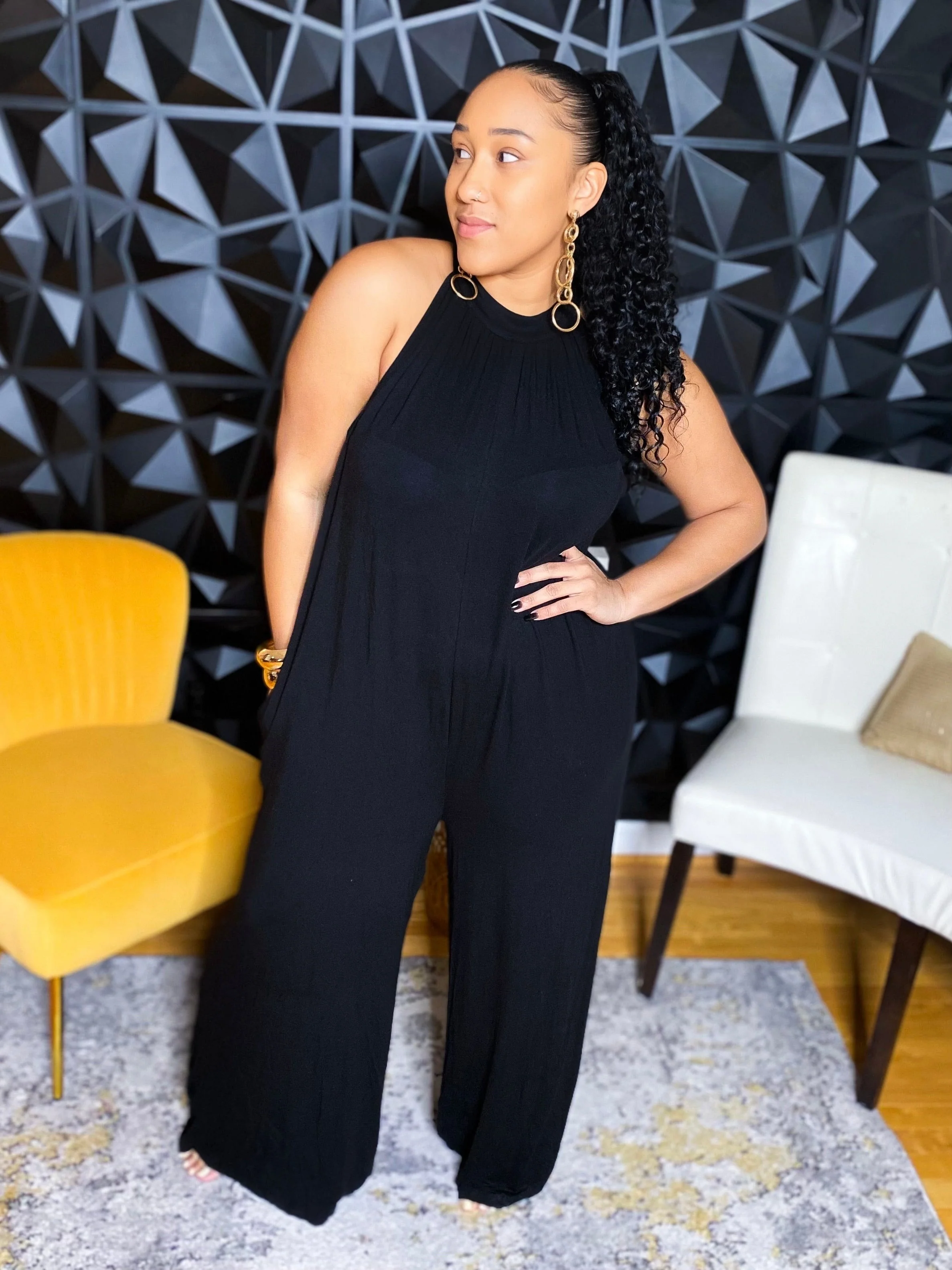 Bossy Girl Halter Jumpsuit - Image 3