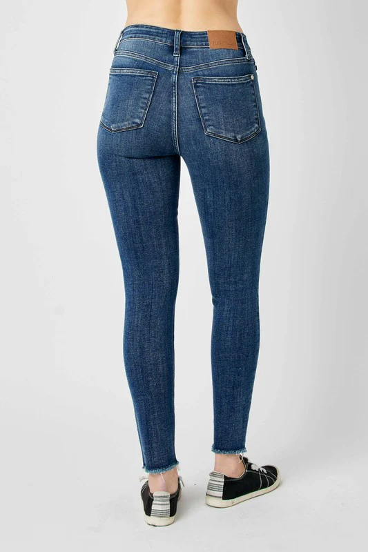 Judy Blue Full Size  High Waist Distressed Skinny Jeans - Image 6