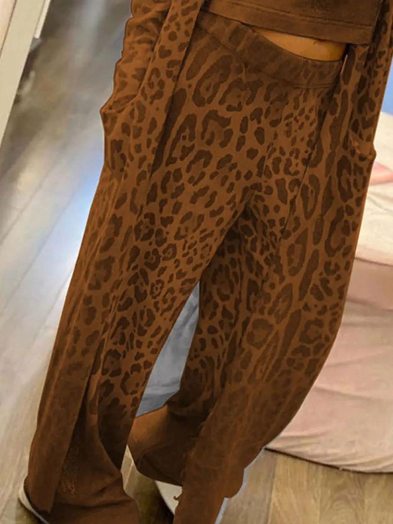 Leopard Cardigan and Pants Set - Image 10