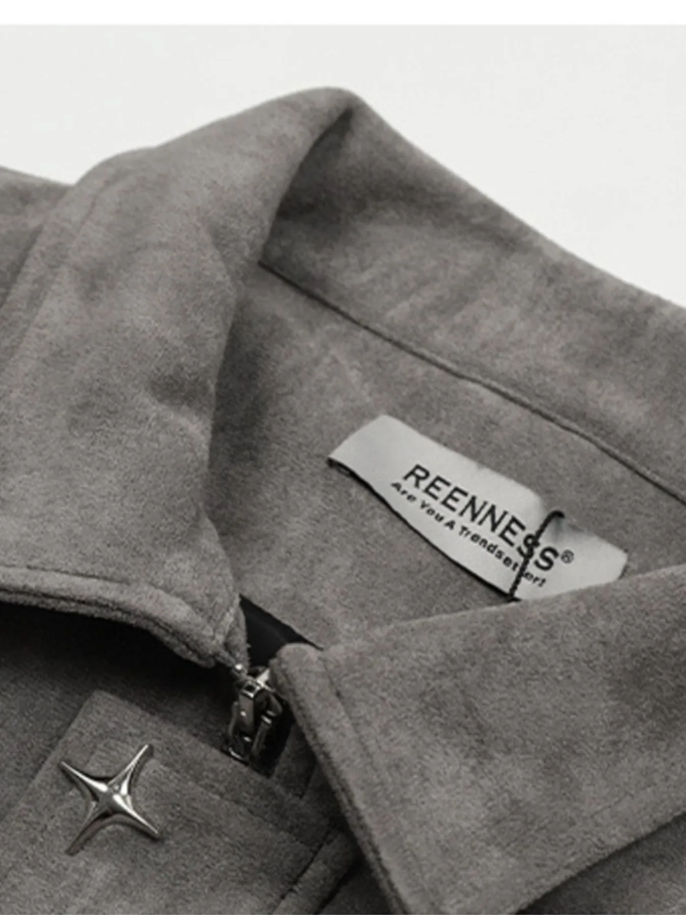 Men's Collared Neck Long Sleeve Jacket - Image 7