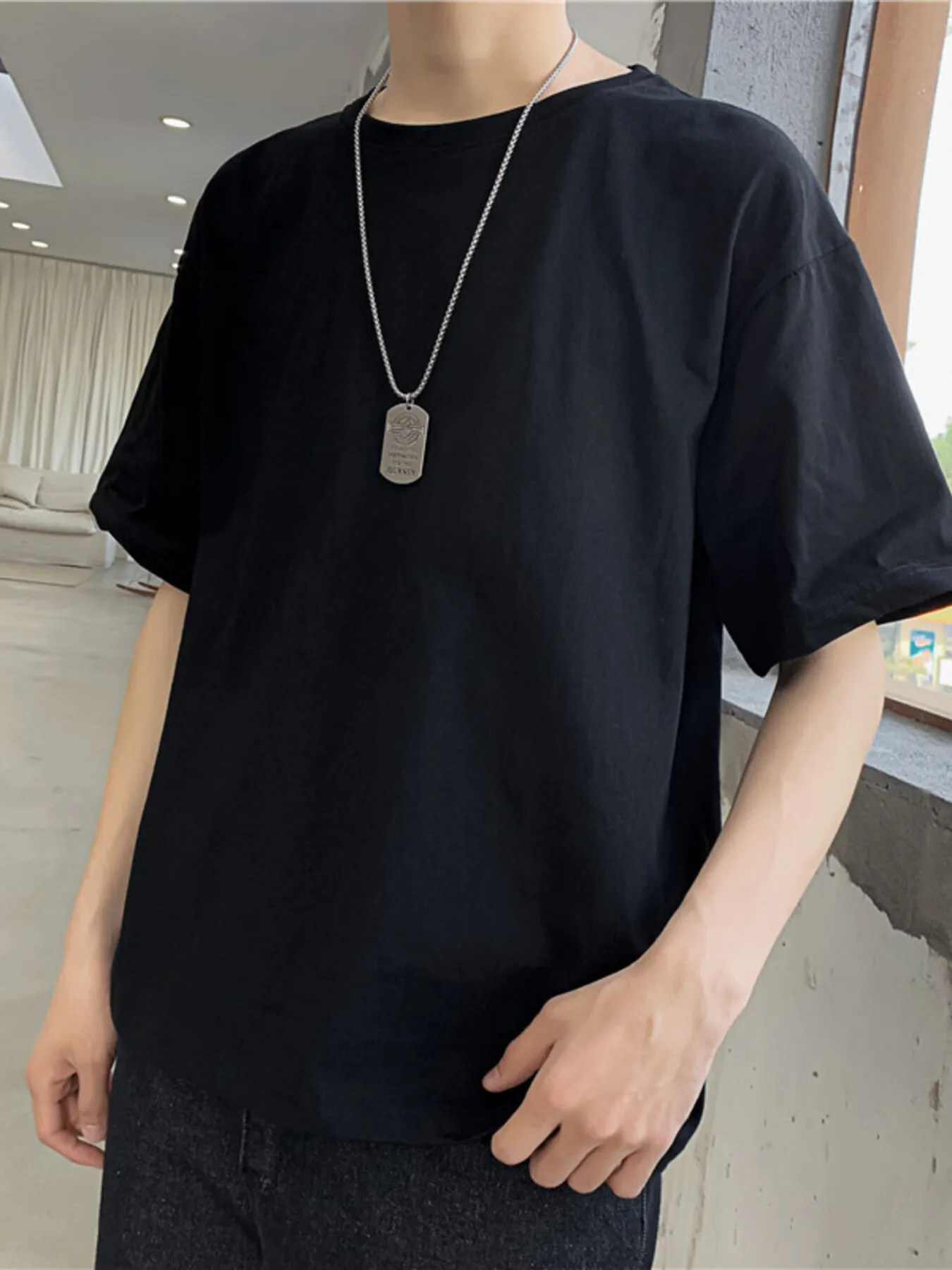 Men's Round Neck Short Sleeve T-Shirt - Image 4