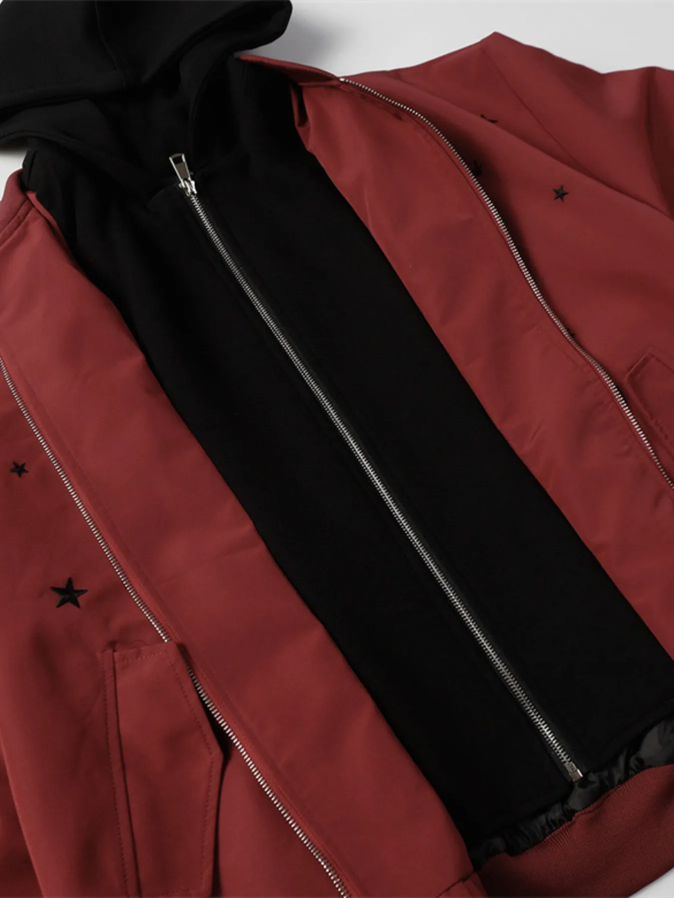 Men's Star Zip Up Hooded Jacket - Image 4