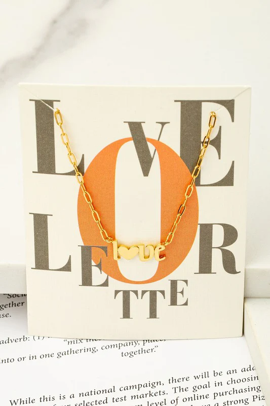 Real gold dipped love pendant necklace - Image 3