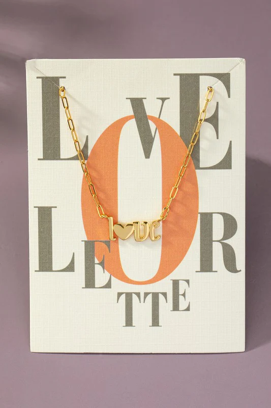 Real gold dipped love pendant necklace - Image 4