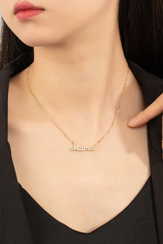 Real gold dipped mama pendant necklace - Image 3