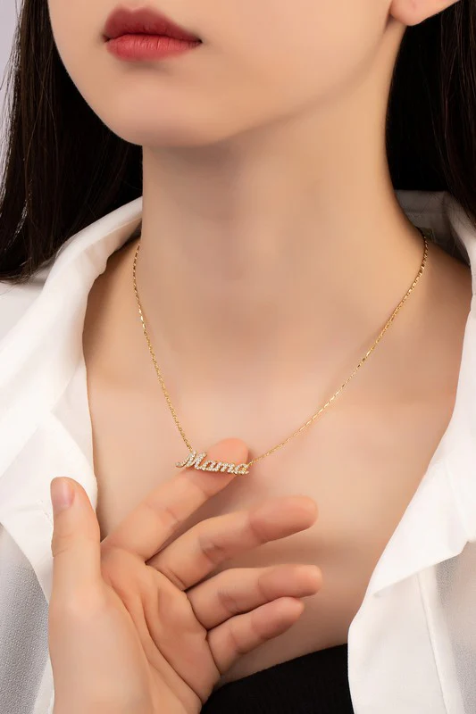 Real gold dipped mama pendant necklace - Image 4