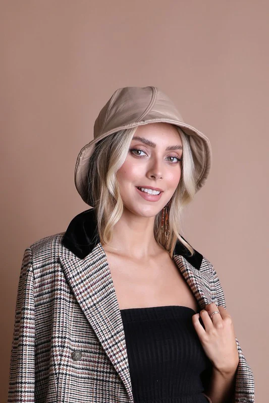 Vegan Leather Bucket Hat - Image 5